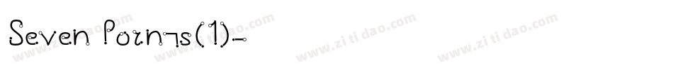 Seven Points(1)字体转换